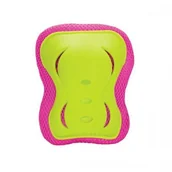 Akcesoria do skatingu - HMS H320 RÓŻOWO-LIMONKOWY ROZM. XL ZESTAW OCHRANIACZY NILS EXTREME 1AB-16-60-053 - miniaturka - grafika 1