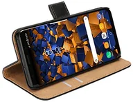 Etui i futerały do telefonów - Mumbi etui z klapką z prawdziwej skóry, kompatybilne z iPhone XR, czarne Samsung Galaxy S9 - miniaturka - grafika 1
