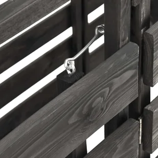 VidaXL Lumarko Osłona na 3 kosze na śmieci, 210x75x121 cm, malowana sosna 315412 VidaXL - Kosze na śmieci - miniaturka - grafika 7