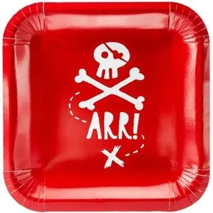 Party Deco Talerzyki urodzinowe Piraci - 20 cm - 6 szt. TPP15-007 - Urodziny dziecka - miniaturka - grafika 3