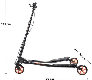 Nils Extreme FL145 ORANGE FLIKER HULAJNOGA - Hulajnogi - miniaturka - grafika 11