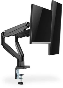 Digitus Ramię biurkowe podwójne z zaciskiem regulowane 2xLCD max. 32" max. 2x 9kg uchylno-obrotowe czarny DA-90395 - Uchwyty do monitorów - miniaturka - grafika 3