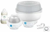 Podgrzewacze butelek i sterylizatory - MAM Elektryczny i ciepły sterylizator do butelek Express F101, unisex, biały - miniaturka - grafika 1