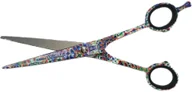 Maszynki i nożyczki dla psów - Witte KR Witte Rose Line Mosaik 6" - nożyczki fryzjerskie proste z kolorowym nadrukiem KRW-82060-1 - miniaturka - grafika 1