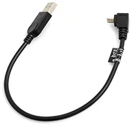 Kable USB - System-S Micro USB kąt 90 ° stopni w dół kątowana adapter kabel danych kabel ładujący 27 cm 53525937 - miniaturka - grafika 1