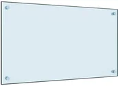 Akcesoria i części AGD - vidaXL Panel ochronny do kuchni, biały, 70x40 cm, szkło hartowane - miniaturka - grafika 1