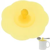 Pokrywki - inny producent Pokrywka silikonowa na kubek szklankę, Żółta 2785-02 - miniaturka - grafika 1