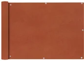 Parawany - vidaXL Parawan balkonowy z tkaniny oxford 75x400 cm terakota vidaXL - miniaturka - grafika 1