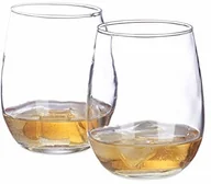 Szklanki - Relaxdays zestaw szklanek do whisky, 2 okrągłe szklanki do whisky, 400 ml, gastronomiczne, szlachetne szkło kryształowe, do użytku w domu, można myć w zmywarce, przezroczyste 10023428 - miniaturka - grafika 1