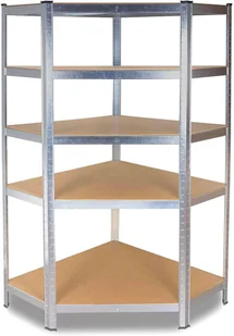 TopeShop Regał metalowy, magazynowy, narożny, garażowy, 175 kg - Szafy i regały magazynowe - miniaturka - grafika 2