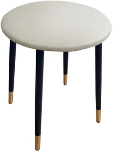 Taboret TRIX D18 wanilia podstawa czarna/złota - Taborety i hokery - miniaturka - grafika 2