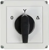 Inne akcesoria elektryczne - Apator Łącznik krzywkowy gwiazda-trójkąt 3P 63A w obudowie 4G63-12-PK 63-840591-051 840591-051 - miniaturka - grafika 1