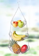 Inne naczynia kuchenne - Wenko Potrójny kosz kuchenny do powieszenia 2350100 - miniaturka - grafika 1