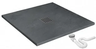 Rea Grey Rock 90x90 K4585 - Brodziki prysznicowe - miniaturka - grafika 2