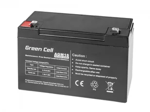 Green Cell Akumulator AGM VRLA 6V 10Ah - Baterie do zasilaczy awaryjnych UPS - miniaturka - grafika 3