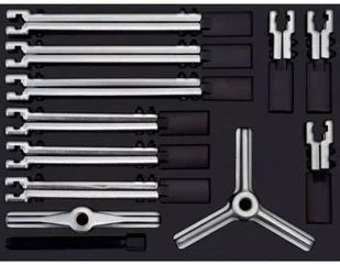 KS Tools Uniwersalny zestaw ściągaczy, 12 części, 100-260 mm, 700.1300 - Pozostałe elektronarzędzia - miniaturka - grafika 2
