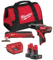 Zestawy elektronarzędzi - Milwaukee M12 BPP2D-402B Zestaw Powerpack 4933441250 - miniaturka - grafika 1