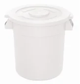 Pojemniki i kosze gastronomiczne - Vogue Okrągły duży kosz na śmieci | biały | 76L GG793 - miniaturka - grafika 1
