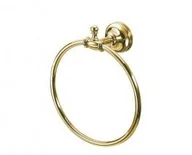 Wieszaki łazienkowe - Sapho PERLA wieszak na ręczniki złoto PE0155 - miniaturka - grafika 1