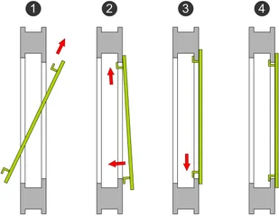 tectake Moskitiera okienna ramkowa - brązowy, 100 x 120 cm 401209 - Moskitiery - miniaturka - grafika 5