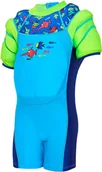 Stroje kąpielowe - Zoggs Sea Saw Kombinezon z pływaczkami Chłopcy, blue 4-5Y 2021 Stroje kąpielowe 802119024-BL 4-5 - miniaturka - grafika 1