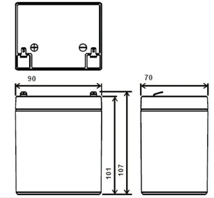 MW POWER AKUMULATOR 12V/5AH-MW MW POWER 12V/5AH-MW - Akumulatory do elektronarzędzi - miniaturka - grafika 4