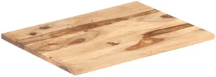 vidaXL Blat stołu, lite drewno sheesham, 25-27 mm, 70x90 cm vidaXL - Blaty meblowe i parapety okienne - miniaturka - grafika 8