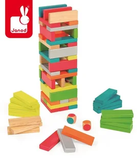 Janod Jenga z kolorami Equilibloc 02012 - Gry planszowe - miniaturka - grafika 4