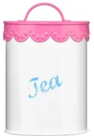 Pojemniki kuchenne - Premier Housewares Premier housewares puszka na herbatę, z koronką, Pink 0507936 - miniaturka - grafika 1