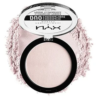 NYX Professional Makeup Duo Chromatic Illuminating - Snow Rose - Pudry do twarzy - miniaturka - grafika 2