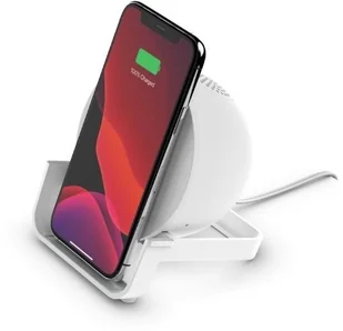 Belkin Podstawka ładująca BoostCharge + głośnik, biała AUF001vfWH - Kable komputerowe i do monitorów - miniaturka - grafika 3
