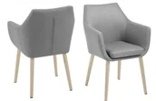 Krzesła - Actona Krzesło Nora jasny szary 40 65199 - miniaturka - grafika 1