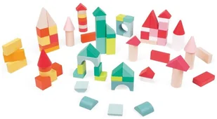 Janod Klocki drewniane z matą do zabawy 80 szt. JND3700217380755 - Klocki - miniaturka - grafika 2