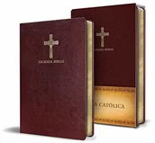 Pozostałe książki - Origen Biblia Católica En Espaol. Símil Piel Vinotinto, Tamao Compacto / Catholic Bible. Spanish-Language, Leathersoft, Wine, Compact - miniaturka - grafika 1