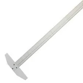 Linijki, ekierki - Leniar Linijka Plastikowa z ogranicznikiem 100cm 40012 - miniaturka - grafika 1