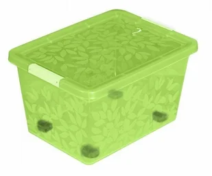 Branq DOSTAWCA Pojemnik Jaśmin 55l Na Kółkach 7155 Mix Kolor BRA000231 - Pojemniki kuchenne - miniaturka - grafika 2