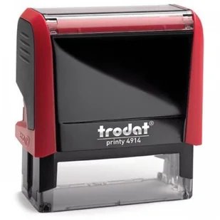 Trodat Pieczątka automat 4914 czerwona - poduszka czarna 64x26mm /TRE-4914CEWCA/ UN357-3 - Pieczątki - miniaturka - grafika 2