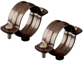 Rynny i akcesoria - Marley Obejma stalowa do rynny SPUSTOWEJ 75 mm Brązowa 2 szt. - miniaturka - grafika 1