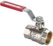 Zawory i kraniki - CALIDO Zawór kulowy GW/GW 1 1/4" rączka z okienkiem - miniaturka - grafika 1