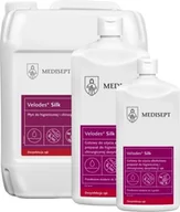 Meble i wyposażenie gabinetów medycznych - Płyn do higienicznej i chirurgicznej dezynfekcji rąk z gliceryną - skuteczność i pielęgnacja dłoni (Velodes Silk soft Medisept) - miniaturka - grafika 1