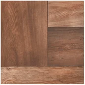 Płytki ceramiczne - Cersanit Gres szkliwiony Suaro brown 42x42  imitacja drewna - miniaturka - grafika 1