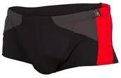 Kąpielówki męskie - Zerod Kąpielówki TRUNKS Black Grey Red - miniaturka - grafika 1