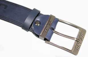 MASSIMO (PL) Pasek Skórzany MASSIMO (PL) Tłoczony Napis "JEANS" Skóra Naturalna EXTRA 40 mm GRANATOWY - Paski MASSIMO (PL) Pasek Skórzany MASSIMO (PL) Tłoczony Napis "JEANS" Skóra Naturalna EXTRA 40 mm GRANATOWY - Paski - miniaturka - grafika 5