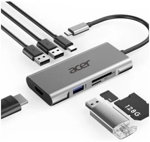 Acer Replikator portów Acer 10 w 1 USB-C (HP.DSCAB.002) - Stacje dokujące i replikatory portów - miniaturka - grafika 2
