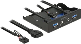 Frontpanel Delock 2x Usb 3.0 + Hd Audio 3,5" - Listwy zasilające - miniaturka - grafika 2