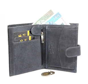 Pierre Cardin Portfel Męski Skórzany Skóra Licowa Duży Pionowy Z Zapięciem MATOWY VO02 326 A - Portfele - miniaturka - grafika 9