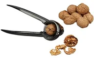 Relaxdays Dziadek do orzechów na orzechy włoskie, aluminiowe szczypce orzechowe, otwieracz do orzechów i otwieracz do butelek szampana, wys. x szer. x gł.: 6 x 18,5 x 7,5 cm, czarna 10021730