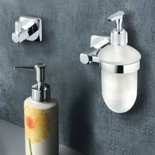 Bisk Wieszak pojedynczy Ice chrom - Wieszaki łazienkowe - miniaturka - grafika 2