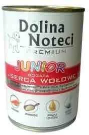 Dolina Noteci Premium Pies Junior Serca wołowe puszka 400g - Mokra karma dla psów - miniaturka - grafika 3