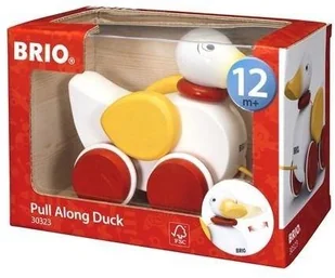 Brio Zabawka do ciąnięcia Kaczka, kolor biały 30323 - Zabawki interaktywne dla dzieci - miniaturka - grafika 4